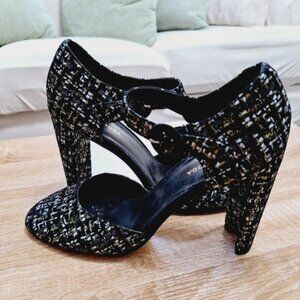 Pelle Moda Black Suede High Heel Women’s Size 9 1/2